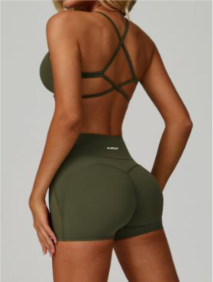 Dark Siren Sports Bra and Shorts Set