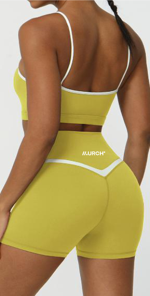 V-Shape Cut Bra and Shorts Set