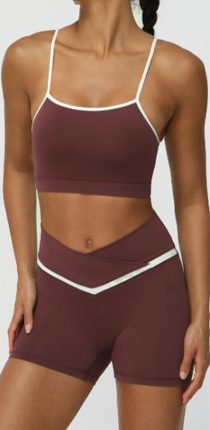 V-Shape Cut Bra and Shorts Set