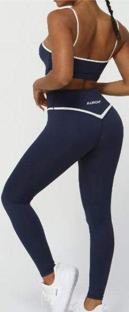 V-Shape Cut Bra and Leggings Set
