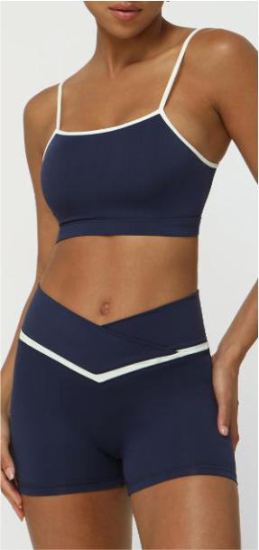 V-Shape Cut Bra and Shorts Set